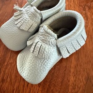 Fringe Leather Baby Moccasins